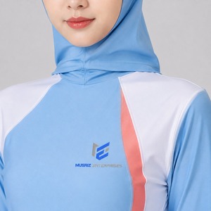 Ensemble de burkini modeste 4 pièces, maillot de bain intégral islamique à manches longues, tenue de plage - Product Image 6