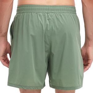 Pantalones Cortos Deportivos para Hombre, Color Verde Salvia, de Secado Rápido, Cintura Elástica con Cordón, para Entrenamiento de Verano, Ligeros - Product Image 2