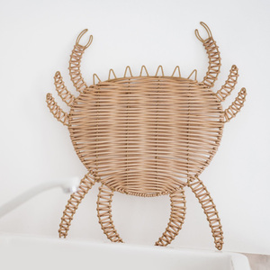 Accessoires de chambre d'enfant bohèmes, décoration murale en rotin naturel, ornements suspendus sur le thème de l'océan - Product Image 1