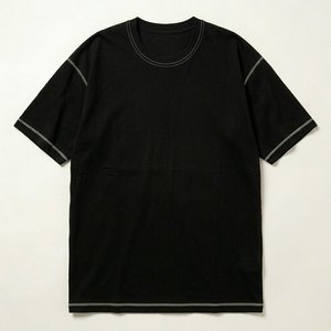 Camisetas de hombre de alta demanda, holgadas, con hombros caídos, de algodón grueso, estilo oversize, streetwear, venta al por mayor, personalizables, transpirables, vintage - Product Image 2