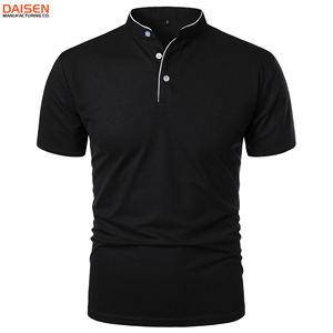 Polo pour homme 100% coton, manches courtes, patte de boutonnage, coupe ajustée décontractée, t-shirt uni, vente en gros, OEM, vêtements personnalisés avec logo - Product Image 5