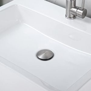 Tappo di Scarico per Lavabo in Acciaio Inox 304 Senza Troppopieno - Product Image 4