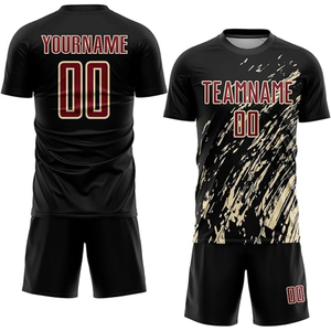 ชุดฟุตบอลลายทางแบบมืออาชีพ สั่งทำได้ตามต้องการด้วยเทคนิคการย้อมสีแบบ Sublimation สไตล์เรโทร สำหรับทีม  ชุดกีฬาประสิทธิภาพสูง ตามเทรนด์ตลาดอเมริกาและยุโรป - Product Image 1