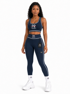Ensemble de yoga confortable grande taille pour femme, ensemble 2 pièces legging et soutien-gorge avec design personnalisé, service OEM - Product Image 4
