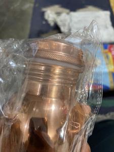 Copper Water <b>Bottle</b> 1L Portable Minimalist Design for Travel - Product Image 5