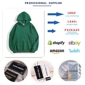 Heavy Weight Cotton Fleece <b>Drop</b> Shoulder Oversize Baggy Hoodie and Sweatpants Tracksuit for Men - Product Image 2