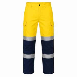 High Quality Men Hi Vis Reflective <b>Cargo</b> <b>Pants</b> Utility Pocket Heavy Duty Workwear Trousers Custom High Visibility <b>Work</b> <b>Pants</b> - Product Image 1