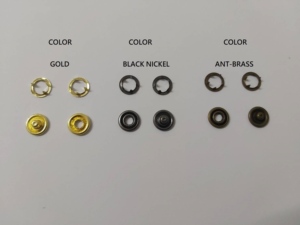 DK-689 Prong snap <b>button</b> | Round Metal Snap <b>Button</b> Set Nickel-Free Polished Classic Style - Product Image 4