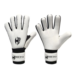 Gants de gardien de but professionnels de haute qualité, impression personnalisée, respirants, en cuir PU, doigts entiers, unisexe, vêtements de sport, personnalisables - Product Image 1