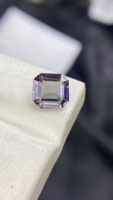 Piedra de Tanzanita Natural Certificada, Sin Calentar, Multicolor, Corte Asscher Cuadrado, Color Excelente, Zoisita Natural, 2.27 Quilates, Limpia con Lupa