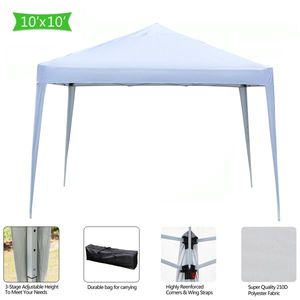 Practical White 3 X 3m Right Angle Folding Pop up Tent Waterproof - Product Image 1