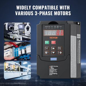 Inverter VFD 1HP 0.75KW 3.5A Trifase 220V Ingresso/Uscita, Frequenza Variabile 40-60Hz Ingresso/0-400Hz Uscita per Sistemi Trifase 220V - Product Image 6