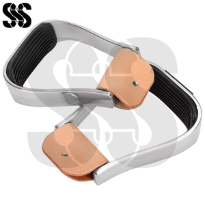 Estribos de Equitación Western de Acero Cromado Inoxidable, Equipo Ecuestre Duradero SHER SONS SPORTS SSS-WS-4201 - Product Image 4