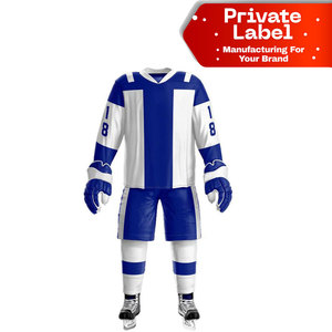 Maillots de hockey sur glace personnalisés en gros avec logo, sublimation intégrale, pour équipes, vente en gros, OEM, maillots de hockey sur glace sublimés sur mesure, respirants - Product Image 1