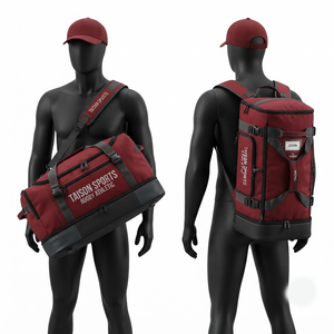 Bolsa de Gimnasio de Viaje Ruby TAISON SPORTS, 600 GSM, PU Resistente, 30-40L, Panel en Contraste, Logotipo Personalizado con Bordado e Impresión, Mochila - Product Image 1