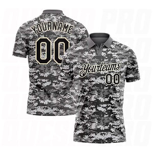 Polo de golf d'été respirant de haute qualité, style moderne et minimaliste, camouflage, manches courtes, logo personnalisé, vêtements de sport personnalisés pour jeunes - Product Image 2