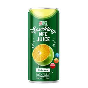 Jus pétillant de calamansi en canette 330 ml, boissons gazeuses, fabricant de boissons OEM ODM, marque privée - Product Image 1