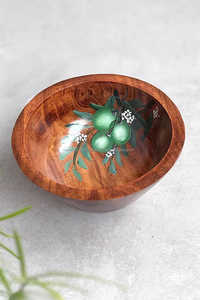 Nuevo diseño del fabricante Acabado a mano Tazón de madera para servir ensaladas Venta al por mayor Característica sostenible - Product Image 2
