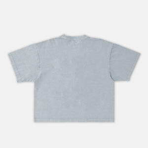 Camisetas Unisex de calidad superior Boxy Fit Vintage lavado con ácido para hombre con logotipo personalizado ropa de entrenamiento High Street Sun Faded camisetas - Product Image 4