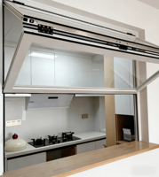 Fenêtre pliante verticale en aluminium à double vitrage insonorisée pour vitrine CE