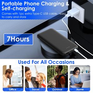 Câble USB double extrémité Type-C, chargeur de téléphone portable portable 10000 mAh, batterie externe, compatible avec les banques d'alimentation et les stations d'alimentation - Product Image 5
