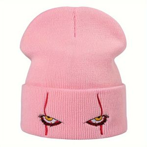 RELEVO INDUSTRIES Unisex Winter Beanie <b>Caps</b> Leather Common Fabric Button Streetwear Casual Outdoor Wear Adult Size Letter - Product Image 3