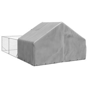 Caseta Grande para Perros de Exterior, Jaula para Mascotas de Acero Galvanizado, Resistente a la Intemperie y Duradera - Product Image 5