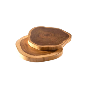 Tabla de Cortar de Madera Premium, Rectangular, Rústica, Natural, de 2.5 cm de Grosor, Apta para Lavavajillas, para Servir Filetes, Platos de Comida, Cocina y Comedor - Product Image 4