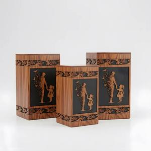 Urna Funeraria de Madera Hecha a Mano, Caja Conmemorativa Grabada con Láser - Product Image 6