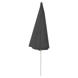 Sombrilla de Playa Grande Inclinable de Poliéster Antracita, Parasol de Playa Premium - Product Image 4