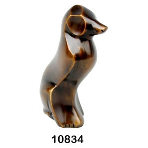 Urne funéraire en laiton pour chat, 9 pouces, finition nacre blanche, pour la conservation des cendres, conçue pour honorer la vie - Product Image 4