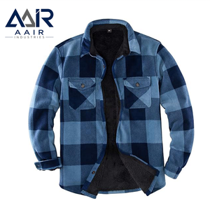 <b>Blue</b> Checkered <b>Flannel</b> <b>Shirt</b> Men Long Sleeve Button Down Casual Workwear Office Top 100% Premium Quality - Product Image 6
