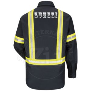Vêtements de soudage FR à manches longues respirants haute visibilité Chemises de travail haute visibilité NFPA 2112 / pour 2 Chemises FR à manches longues résistantes aux flammes - Product Image 4