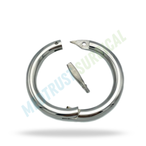 Anneau de contrôle nasal en acier inoxydable de taille standard pour bovins, instrument vétérinaire pour animaux de ferme - Product Image 4