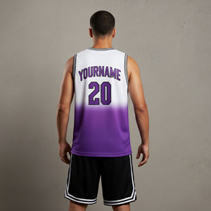 Maillot de basket-ball personnalisé sublimé respirant imprimé, best-seller, pour hommes, avec design unique, nom et numéros - Product Image 3