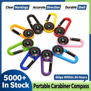 Mini Brújula Portátil con Mosquetón para Llavero, Clip de Brújula Colorido para Mochila, Accesorio de Viaje para Camping y Senderismo al Aire Libre - Product Image 4