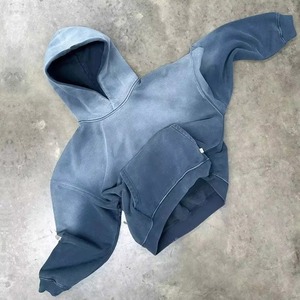 Sudadera con Capucha Oversize de Estilo Urbano, 370 Gramos, 100% Algodón, Estampado Puff, Hombros Caídos, Personalizable, para Hombre, Otoño - Product Image 1