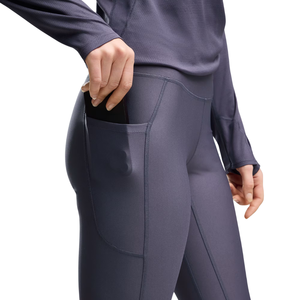 Leggings de yoga personnalisés pour femmes, taille haute, tricotés, avec poches, longueur intégrale, extensibles, pour l'entraînement, la course, la gym, le fitness et les activités sportives - Product Image 6