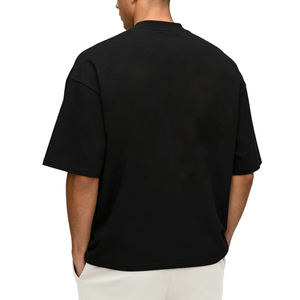 Camiseta extragrande con logo impreso personalizado Glory, 100% algodón, con hombros caídos, para ropa urbana y casual. - Product Image 3