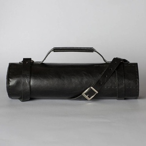 Sac de transport pour couteaux de chef en cuir de vachette de qualité supérieure, résistant, durable, organiseur de couteaux de cuisine, protection anti-odeurs - Product Image 4