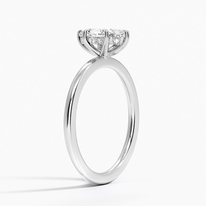 Anillo BOJ 019 con Corte Marquise, Plata 925, Anillo Audrey con Halo Oculto de Ajuste Perfecto, 2ct, Color D, VVS1, Moissanita con Certificado GRA, Precio Bajo - Product Image 2