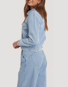 Premium Women <b>Denim</b> <b>Jacket</b> Custom Classic Blue Jean <b>Jacket</b> OEM ODM Private Label Fashion Apparel Manufacturer Bulk Supply - Product Image 2