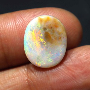 4 Carat Natural Australian <b>Opal</b> Solid Coober Pedy Loose Gemstone Very Good Multi Fire Handmade for Jewelry Making Stone - Product Image 3