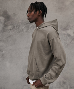 Sudadera con Capucha Oversize de Lujo, Estilo Urbano, con Logo Personalizado, de Algodón Grueso, Hombros Caídos, Fabricante de Marca Privada - Product Image 4