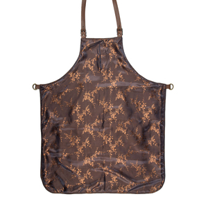 Capa de Peluquería de Cuero, Delantal Marrón Ajustable y Duradero con Bolsillos y Detalle de Cadena - Product Image 2