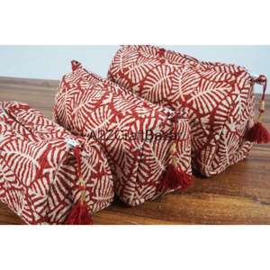 Juego de Maletas de Viaje Medianas y Grandes Estilo Boho Chic de Jaipur, Suaves, Duraderas, Ligeras, Ecológicas, de Tela de Algodón Puro, Estampadas a Mano - Product Image 1