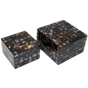 Top Selling Horn Bone Gift Item Unique MOP Box Custom Logo Packaging Indian Handicraft Item Necklace Jewellery Decorative Boxes - Product Image 5