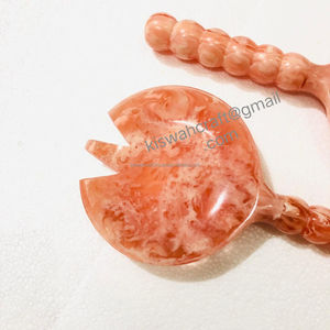 Juego de Utensilios para Ensalada de Acrílico/Resina Personalizado para Servir Frutas, Vajilla para la Mesa del Hogar, Incluye Tenedor, Cuchara, Utensilios para Servir Comida - Product Image 1