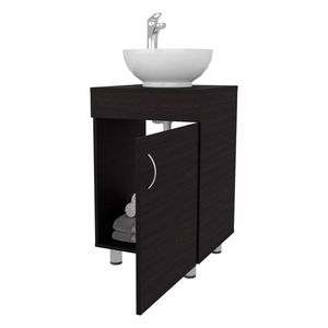 Mobile Bagno Integrato in Wengue con Lavabo e Rubinetto - Collezione Premium - Product Image 6