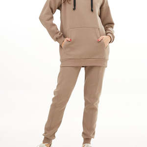 Conjunto Deportivo Informal de Invierno para Mujer, Talla Grande, 100% Algodón Ecológico, Estilo Urbano, para Fitness y Actividades al Aire Libre, 2026 - Product Image 5